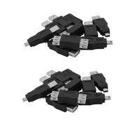 20Pcs Otg 5 Pin F/M Adaptador de Cambiador Convertidor USB Macho A Hembra Micro-USB