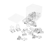 20Pcs Paper Clips Small Clips Strong Clamping Force Durable Iron Little Duck Design Wide Application for Office School Home Documents Certificates Tickets Clothes (Plata)
