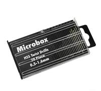 20pcs para brocas en miniatura para accesorios de herramientas rotativas que soportan la perforación fina en madera plástica y láminas de aluminio finas
