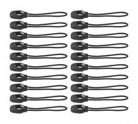 20pcs para cuerdas Luminosas para Cremallera para tpu 20pcs para | Material para tpu para durable, nocturno verde, instalación para fácil, pack 20 unidades, ideal mochilas(black)
