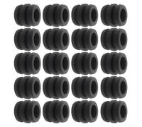 20pcs para foosball Rubber Buffer 24x29mm Black Plastic 20pcs(20pc) | 24x29mm size, black plastic, shock absorption, easy carry, long-term durability