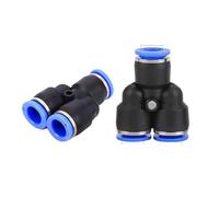 20pcs Pipe Fittings Pneumatic Connector Fitting Quick Push For Air Water Connecting PY PW 4 6 8mm 10mm 12mm(PY-6) Plumbing Fittings