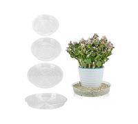 20pcs Plant Saucer Tray 6in 8in 10in 12in Heavy Duty Plastic Clear Flower Plant Pot Drip Tray for Indoor Outdoor