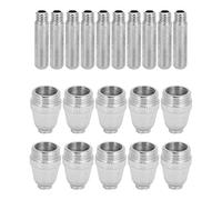20Pcs Plasma Cutting Torch Consumables Electrode Tip Nozzle Kit, AG - 60 SG55 Cutter Replacement Parts, Copper Made Durable Electrodes and Nozzles for Plasma Cutting Machine, Hardw