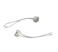 20PCS Portalámparas GU5.3 con cable de silicona de 15 cm, MR16, portalámparas GU5.3 con cable, portalámparas de cerámica para LED, instalación sencilla, duradero y fiable para diversas aplicaciones de