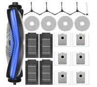 20pcs Replacement Parts for T50 Pro /T50 MAX Pro /T50 Robot Vacuum, 1 Main Brush 6 Dust Bags 4 Mop Pads 4 Filters 4 Side Brushes 1 Cleaning Brush Robot Vacuum Accessories Kit