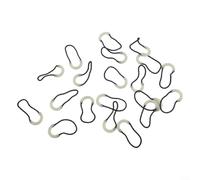 20pcs Resplandor en la Oscuridad Cremallera Deslizadores Anti-Pérdida Marcadores Agarre de Goma para Bolsos Carteras Noche Senderismo Pesca 6.5cm