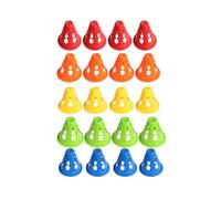 20Pcs Roadblock Slalom Cones Roller Skating Cones Sports Training Cones Plastics Windproof Roadblock Traffic Road Cones for Roller Skating And Skat