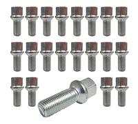 20pcs rueda perno bola cintura R13 M14 x 1.5 27mm compatible con Seat Alhambra, Seat Altea, Seat Cordoba, Seat Exeo, Seat Ibiza, Seat León, Seat Toledo
