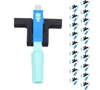 20PCS SC UPC Conector rápido de Fibra PTB Empalme en frío Modo único, Conectores de Fibra Integrados, Instalación rápida Baja pérdida para Instrumentos de Prueba FTTH LAN ODF