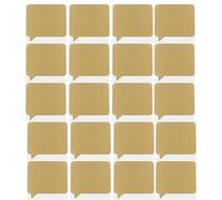 20pcs Scratch Sticker Label für Hochzeit Geburtstagszertifizierate Kartenaufkleber für die Herstellung von Verloungskarten Secret Message Aufkleber