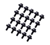 20pcs/set Delantero Izquierdo Inferior Trasero Derecho Tornillos Parte superior del cuerpo Tornillos M6 Negro Universal