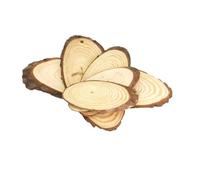 20pcs Small Oval Wood Slices Para Decorar