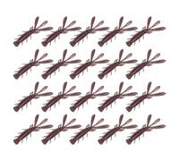 20pcs Soft Cebos Camarones Flotantes Artificiales Candelabros Tiza Crayfishs Lure Swimbait Simulación Pesca Crawfish Lure Artificial Swimbait Exterior