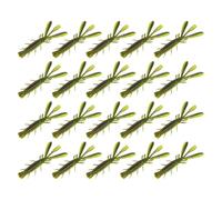 20pcs Soft Cebos Camarones Flotantes Artificiales Candelabros Tiza Crayfishs Lure Swimbait Simulación Pesca Crawfish Lure Artificial Swimbait Exterior