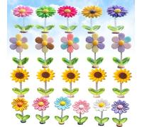 20PCS Spring Wobbly Flower Car Dashboard Ornament Interior Decor (20PCS)