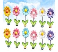 20PCS Spring Wobbly Flower Car Dashboard Ornament Interior Decor (#B-10PCS)