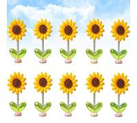 20PCS Spring Wobbly Flower Car Dashboard Ornament Interior Decor (#C-10PCS)