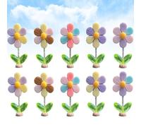 20PCS Spring Wobbly Flower Car Dashboard Ornament Interior Decor (#D-10PCS)