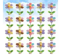 20PCS Spring Wobbly Flower Car Dashboard Ornament Interior Decor (#D-20PCS)