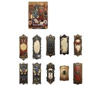20pcs Sticker De Decoración Álbumes Recortes Estética Gótica En Relieve Para La Botella Agua Para La Computadora Portátil Guitarra Diario Gótico Colección Pegatinas Góticas