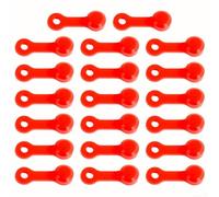 20pcs Tapa de purga de freno de bicicleta Tapa de pezón de purga de freno hidráulico antienvejecimiento Tapa de pezón de purga de freno compacta y ligera para Shimano (rojo)