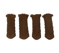 20Pcs Thickened Chair Leg Protectors | Knitted Furniture Socks for Hardwood Floors | Floor Protectors for Chairs/Tables/Cabinets (Chocolate Elegante)
