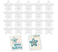 20pcs transparente Star size Shaker Dome 2 - 5 / 8 "Diameter Plastic transparent fluffy Star Shaker cover for Shaker Card Binder Star Shaker Bag Arts & Crafts scraper Shaker window blister