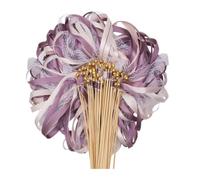 20pcs Wedding Colorful Ribbons, Fairy Sticks, Magic Wands, Decorative Lace, Party Supplies Para Fiestas(Purple)