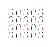 20piezas 3.5mm Adaptador Estereo Jack de Auriculares A 2 RCA Jack Adaptador Cable de Audio, 3,5 mm Macho A 2x RCA Hembra