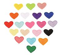 20piezas Parche De Corazón Termoadhesivo Con Diseño De Amor Para Ropa Mochilas Y Proyectos Diy Colores Aleatorios