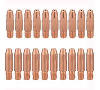 20Pz Punta de contacto de la antorcha de soldadura 1,2 mm M6 puntas de contacto de Soldadura Boquilla de Gas Para Binzel 24KD MIG/MAG Antorcha de Soldadura