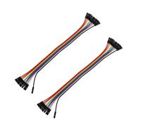 20Pzs 20CM Hembra A Hembra Alambre Cable Jumper Clavija de 1 Pin Multicolor
