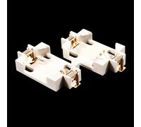 20pzs Cascara blanca CR2032 SMD Soporte de bateria del boton de celula caja de enchufe