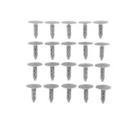 20pzs Gris Sujetador remache clips de ajuste del coche plastico 6 mm agujero 26mm cabeza
