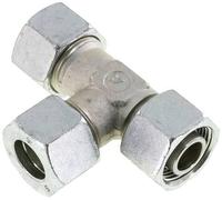 20S Acero Galvanizado En Zink Conector En Ángulo Recto Tipo T De Corte Con Giratorio 400 Bar Ajustable ISO 8434-1