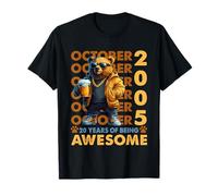 20th Birthday Bear Legends October 2005 20 Years Old Mens Camiseta