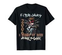 20th Birthday Dog Lover February 2006 Vintage 20 Years Old Camiseta