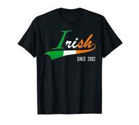 20th Birthday Gift Irish since 2002 20 years born in Ireland Camiseta