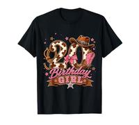 20th Birthday Girl Pink 20 Years Old Cowgirl Western Rodeo Camiseta
