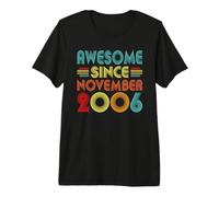 20th Birthday Idea Awesome Since November 2006 20 Years Old Camiseta Premium
