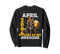 20th Birthday Raccoon Beer April 2006 Vintage 20 Years Old Sudadera