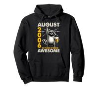 20th Birthday Raccoon Beer August 2006 Vintage 20 Years Old Sudadera con Capucha