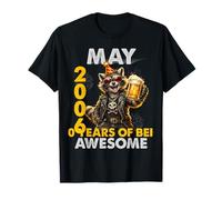 20th Birthday Raccoon Beer May 2006 Vintage 20 Years Old Camiseta