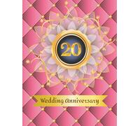 20th Wedding Anniversary Guest Book: Wish book to collect messages from guest, keepsake of ruby jubilee party