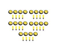 20unids para Inteligente Coche Robot Neumatico Plastico Rueda con Motorreductor 3-6V