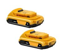 20V 2Ah Batería De Ion Litio Compatible con Dewalt DCB206 DCB204 DCB184 DCB200 Repuesto De Batería De Herramienta(2PC)