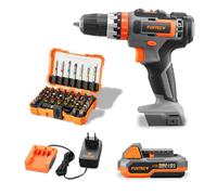 20V Akku Schlagbohrschrauber FX-E1SBS20-Set und das Bits-Set