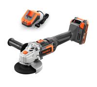 20V Akku Winkelschleifer FX-E1WS20 FUXTEC - mit 2Ah-Akku und 2,4A Ladegerät