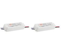 20W 24V 0.84A LPV-20-24 ，MW MEAN WELL, LED Impermeable Cambiar La Fuente De Alimentación,Converter Para la, El Transformador,Switching Power Supply AC- DC (Paquete de 2)